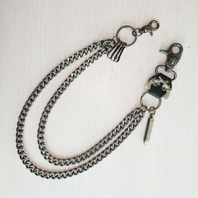 Ins Punk Trendy Fashion Metal Waist Chain Jeans Accessory Chain