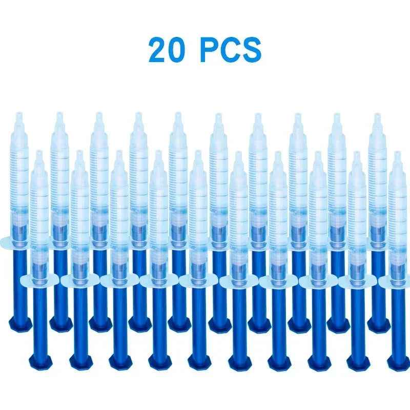 Home Use Teeth Whitening Kit with led light Care Oral Hygiene Tooth Whitener Bleaching White 44% Peroxide teeth brush BULK