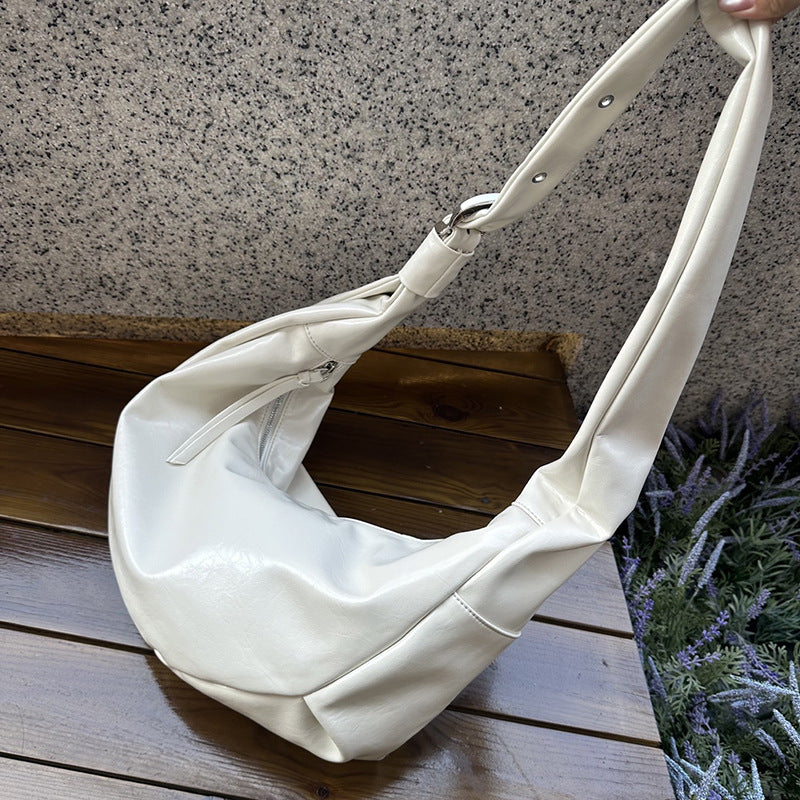 Soft Leather Pu Large Capacity Commuter Shoulder Bag