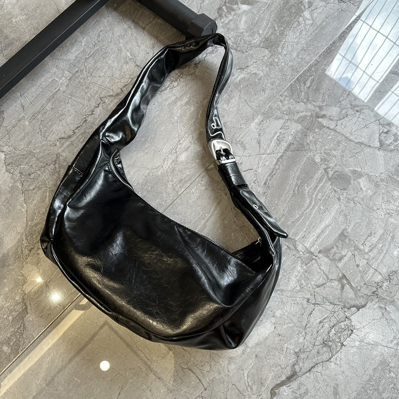 Soft Leather Pu Large Capacity Commuter Shoulder Bag