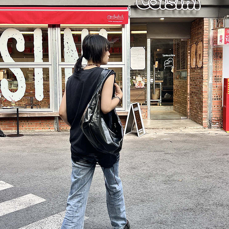 Soft Leather Pu Large Capacity Commuter Shoulder Bag